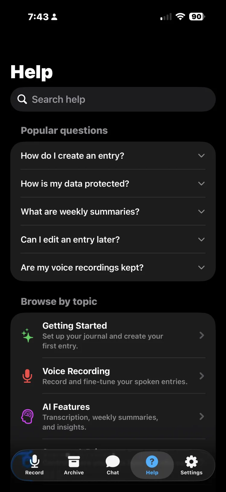 Afterword on iPhone — screen 9